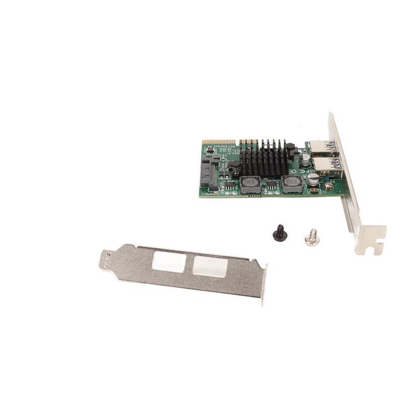 USB3.2 Expansion Card Dual Port 10Gbps - High Stability Thickened Immersion Gold Process - 2 Ports Expansion Card with ASM3142 Main Control Chip for PCIE X4 X8 X16 Slots - Image 1