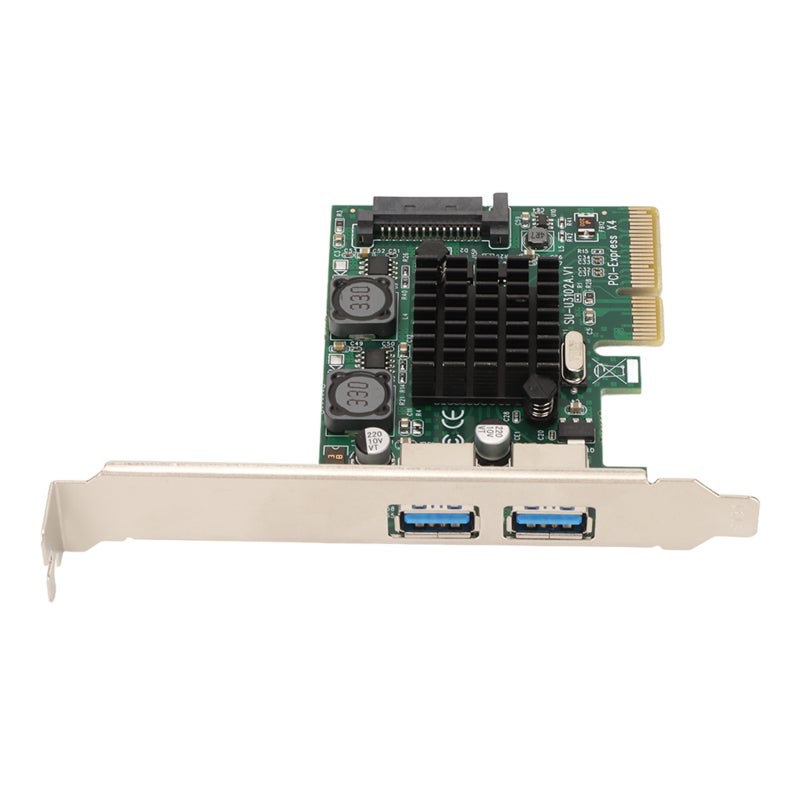 USB3.2 Expansion Card Dual Port 10Gbps - High Stability Thickened Immersion Gold Process - 2 Ports Expansion Card with ASM3142 Main Control Chip for PCIE X4 X8 X16 Slots - Image 5