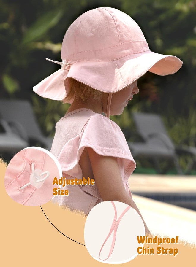 FURTALK Baby Girl Sun Hat Toddler Beach Hats UPF 52+ Wide Brim Bucket Summer Hat - Image 4