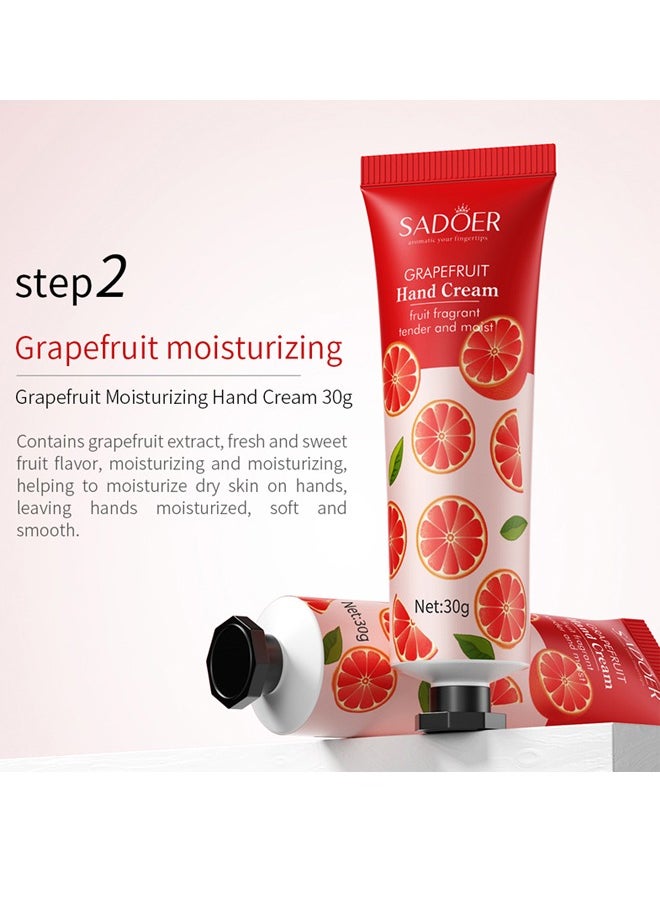 SADOER ﻿ 5 Pack Hand Cream Gifts Set For Women,Hand Lotion Travel Size in Bulk For Dry Cracked Hands,Mini Hand Lotion For Festival Gift,Natural Plant Fragrance Mini Hand Lotion Moisturizing Hand Care Cream  - Image 3