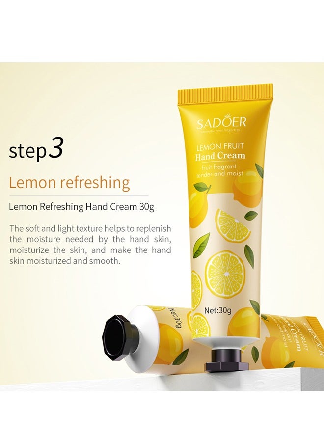 SADOER ﻿ 5 Pack Hand Cream Gifts Set For Women,Hand Lotion Travel Size in Bulk For Dry Cracked Hands,Mini Hand Lotion For Festival Gift,Natural Plant Fragrance Mini Hand Lotion Moisturizing Hand Care Cream  - Image 4