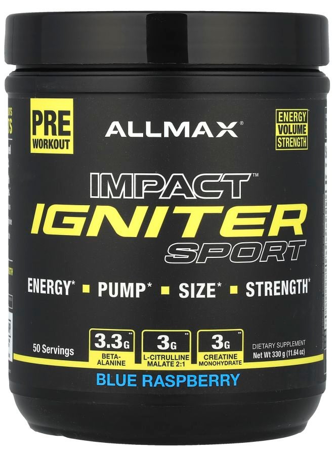 Allmax IGNITER PreWorkout Blue Raspberry 11.28 oz (320 g)