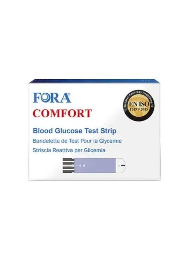 FORA COMFORT Blood Glucose Test Strips, 50 Count