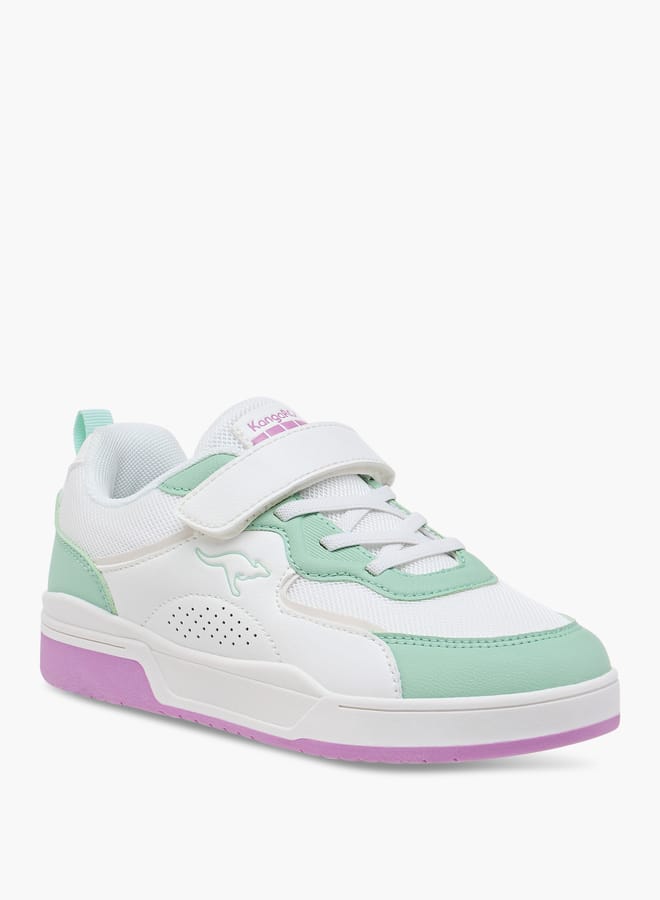 kangaROOS Boys' Colourblock Sneakers with Hook and Loop Closure  - Image 2