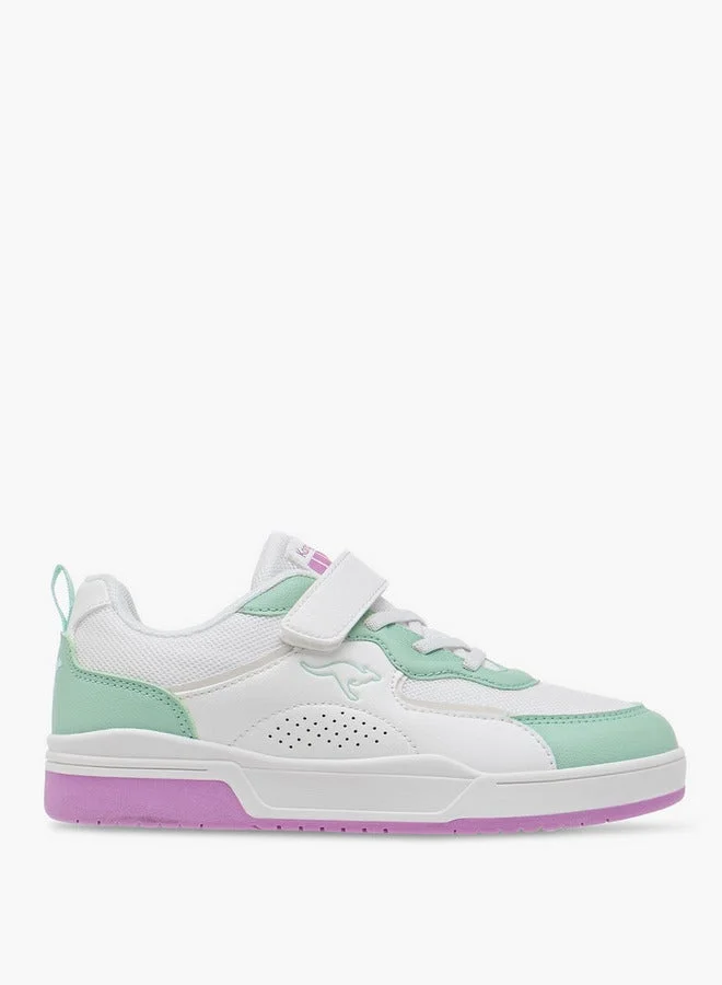 كانغاروس سنيكرز أولاد بألوان متداخلة وإغلاق بشريط لاصق