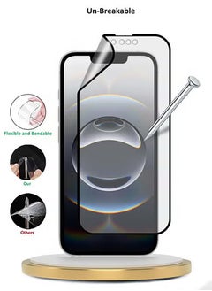 Wtech Apple iPhone 16e 5G 2025 Premium Nano Ceramic Full Glue Full Cover Matte Flexible Screen Protector (MSCNMN) - Clear/Black  - Image 4