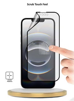 Wtech Apple iPhone 16e 5G 2025 Premium Nano Ceramic Full Glue Full Cover Matte Flexible Screen Protector (MSCNMN) - Clear/Black  - Image 3