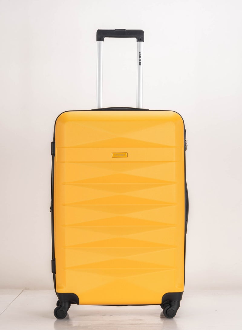 ستارجولد مجموعة أمتعة من 4 قطع، حقيبة سفر صلبة من مادة ABS مع سحاب قابل للتمدد، وعجلات دوارة 360 درجة، وقفل رقمي، وحقيبة سفر خفيفة الوزن بعجلات - Image 2