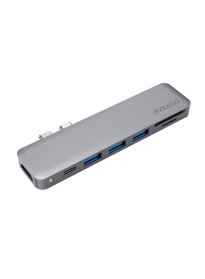 NIBEMINENT 7-In-1 Multiport Hub Grey - Image 1