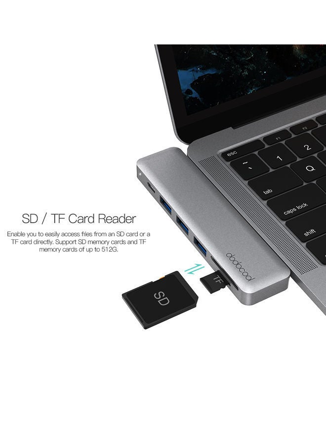 NIBEMINENT 7-In-1 Multiport Hub Grey - Image 3