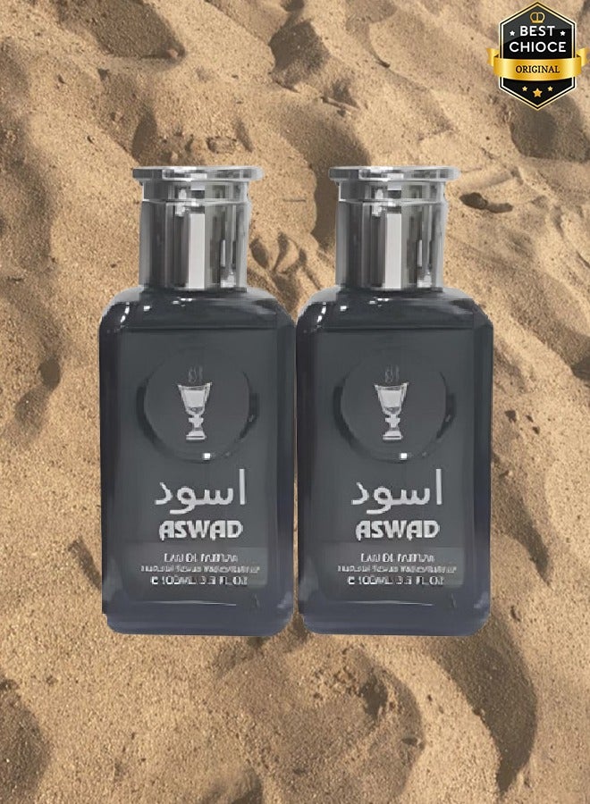 روزيلا 2 قطع عطر أسود للجنسين 100 مل - Image 1