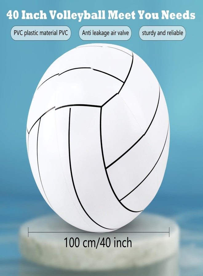 Sonarun 41 Inches Giant Inflatable Basketball Footballs Baseball Volleyball Large Inflatable Beach Ball Sports Pool Ball for Outdoor Activity Summer Sports - Image 2