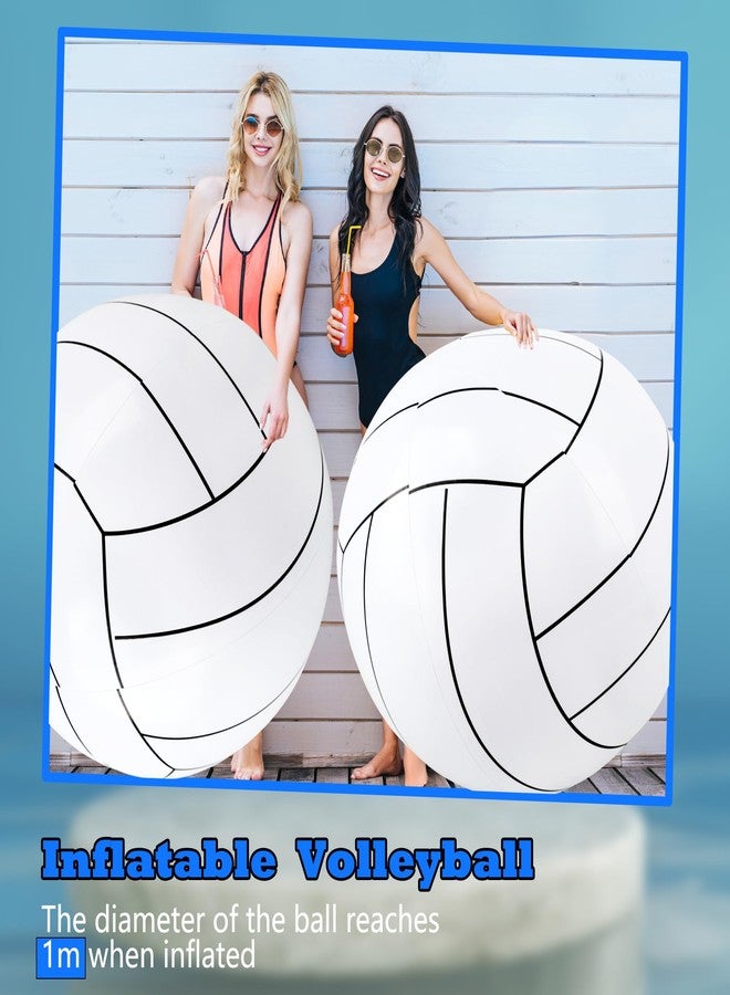 Sonarun 41 Inches Giant Inflatable Basketball Footballs Baseball Volleyball Large Inflatable Beach Ball Sports Pool Ball for Outdoor Activity Summer Sports - Image 3