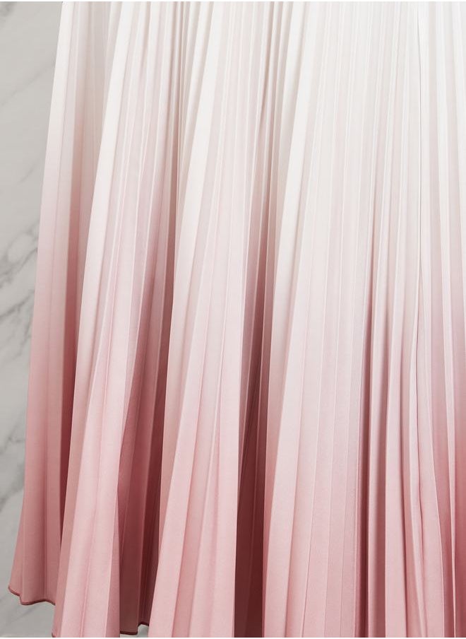 Take Two Ombre Pleated Maxi Skirt  - Image 3