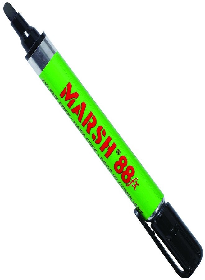 Aviditi Marsh MK110BK 88fx Metal Paint Markers, Black (Pack of 12)