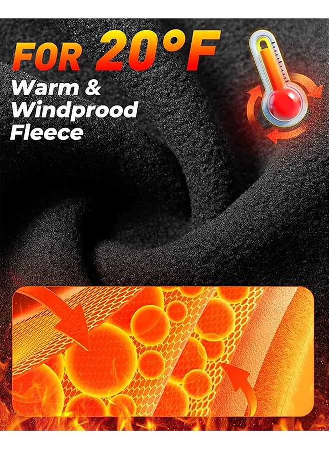 قناع وجه كامل مقاوم للرياح مكون من قطعتين، قناع تزلج بالاكلافا للرجال والنساء، قناع وجه شتوي من الصوف للطقس البارد والتزلج على الجليد وركوب الدراجات النارية والعمل في الهواء الطلق - Image 3