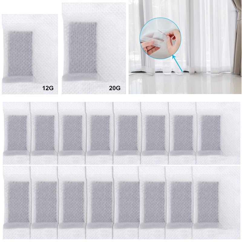 Patelai 20 Pieces Covered Drapery Weights Window Curtain Bottom Pendant Iron Weights for Hem Bottom Heavy Sew in Drapery for Home Office Hotel Curtain Accessories