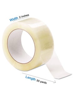 ECVV ECVV® 1 Roll Clear Packing Tape, 2 inches x 50 yards Strong Heavy Duty Packaging Tape for Sealing Parcel Boxes, Moving Boxes Houses, Large Postal Bags, Office Supplies  - Image 2
