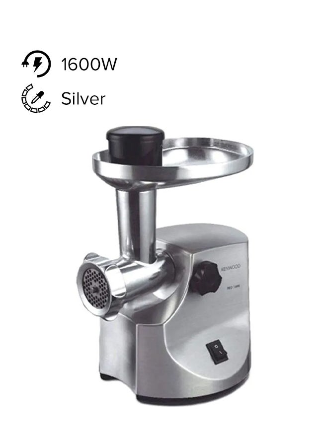 KENWOOD Electric Meat Grinder 2 kg 1600 W MG510 Silver - Image 1