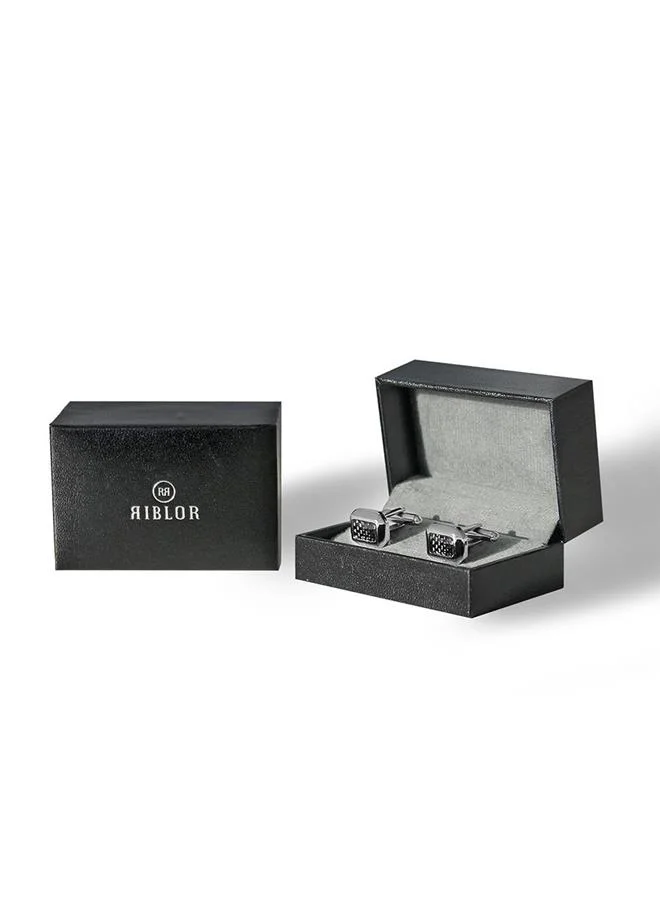 ريبلور Riblor Marcus Cufflinks in Stainless Steel