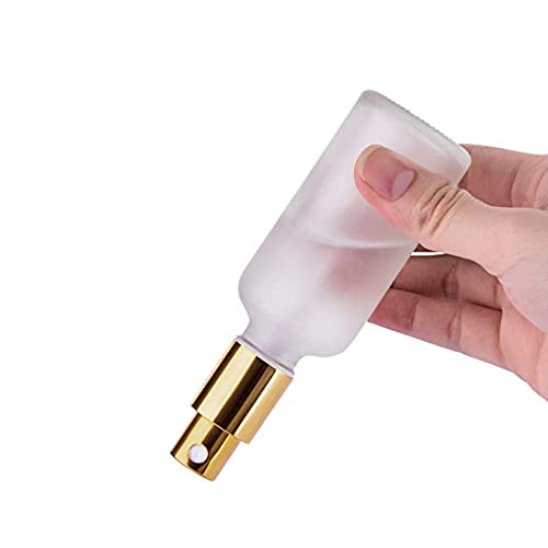 Furnido 12 Pack 1 Oz Frosted Glass Spray Bottles With Fine Mist Sprayer & Golden Pump Cap Empty Travel Size Perfume Atomizer Liquid Containers For Essential Oils-Stickers Pipette&Funnel Included (Pack Of 12) - Image 2