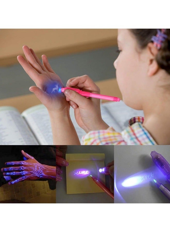Invisible Ink Magic Pen 10 Pack with UV Light, Environmentally Friendly and Non Toxic Ink UV Light Secret Message Marker Ink Pen - Image 3