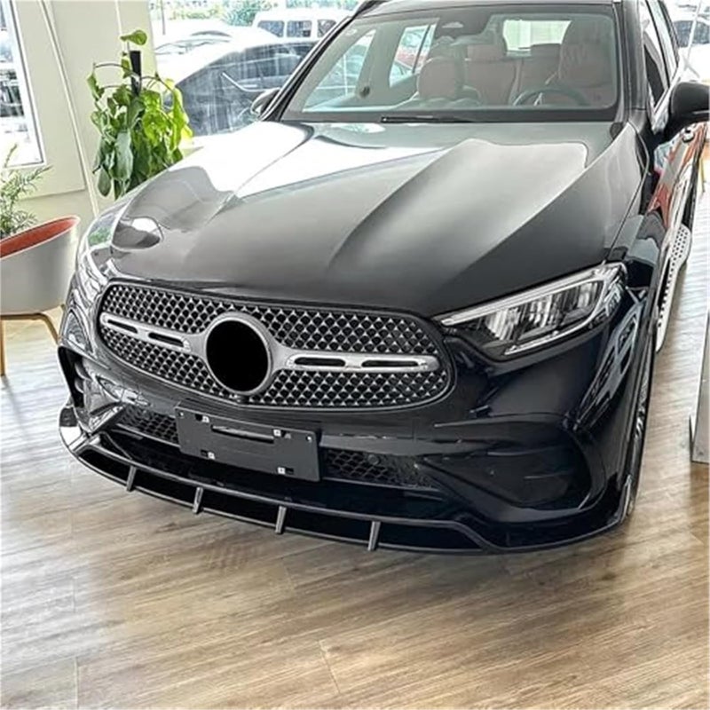 QASULER Front Bumper Lip Spoiler for Mercedes-Benz GLC260 GLC300 - Image 2
