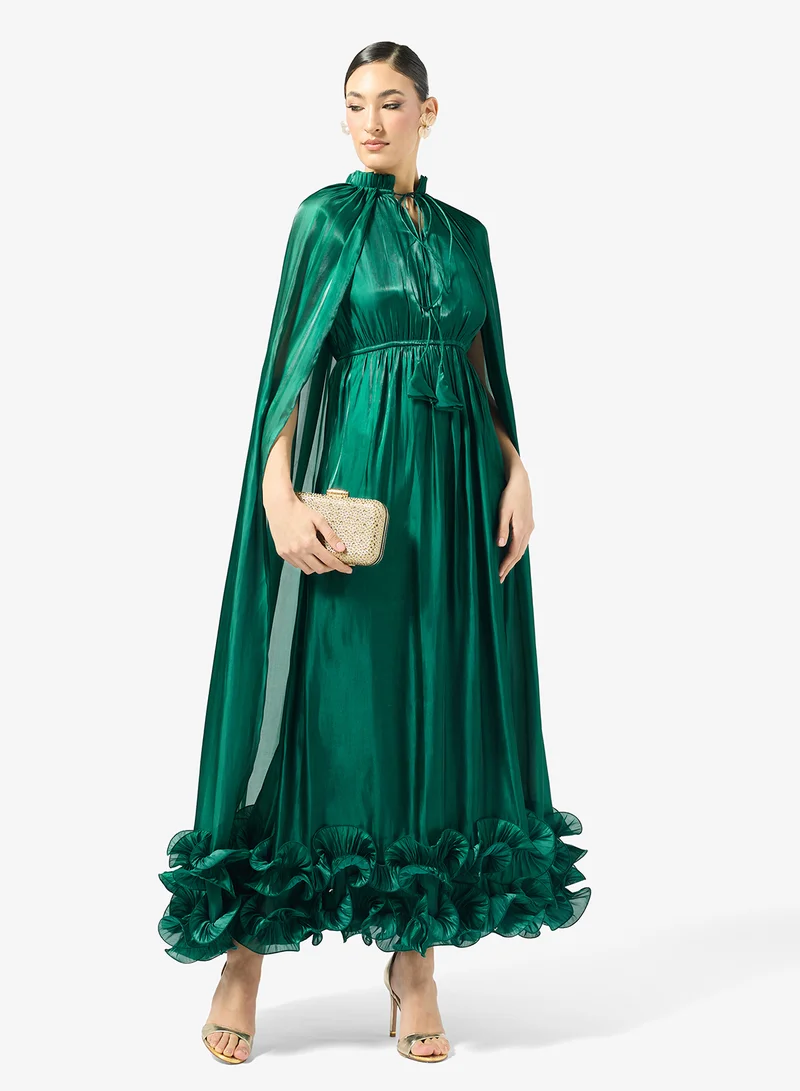Golden Apple  Crinkle With Ruffle Dress for Women | Best Price UAE
