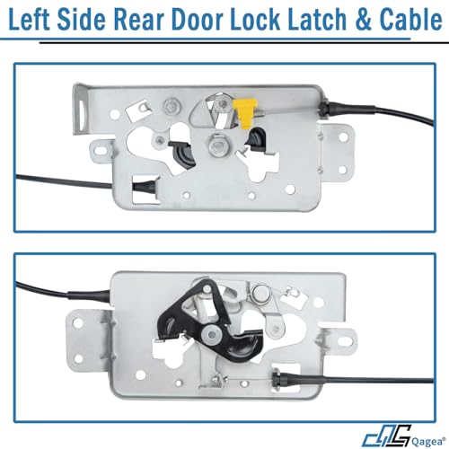 Qagea Rear Door Lock Latch & Cable - Left Driver Side - Replacement for 2004-2008 Ford F150 Extended Cab Pickup, Upper and Lower Locking Latches Assembly Replaces# 8L3Z-18264A01-B 6l3Z-18264A01-B… - Image 5