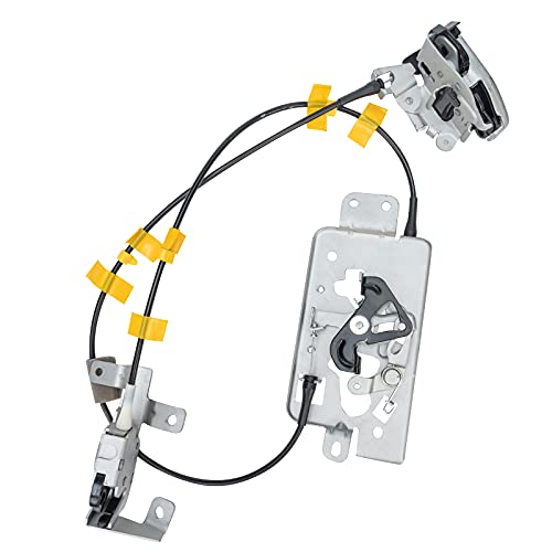 Qagea Rear Door Lock Latch & Cable - Left Driver Side - Replacement for 2004-2008 Ford F150 Extended Cab Pickup, Upper and Lower Locking Latches Assembly Replaces# 8L3Z-18264A01-B 6l3Z-18264A01-B… - Image 1