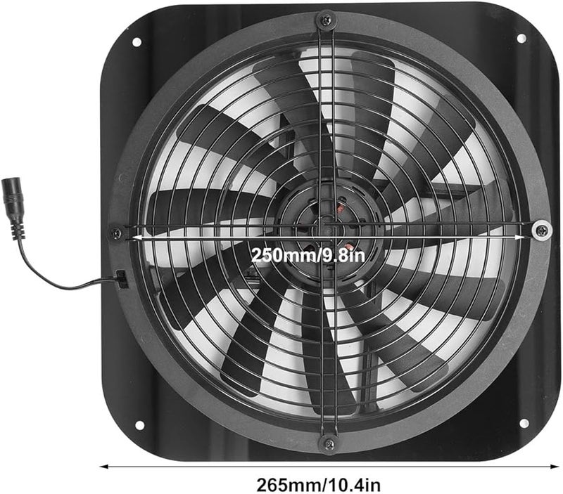 Kanasi 9 8inch Solar Powered Exhaust Fan High Pressure Ventilation For Chicken Coops Greenhouses - Image 3