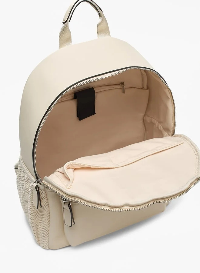 لي كوبر Perforated Backpack with Adjustable Shoulder Straps and Zip Closure