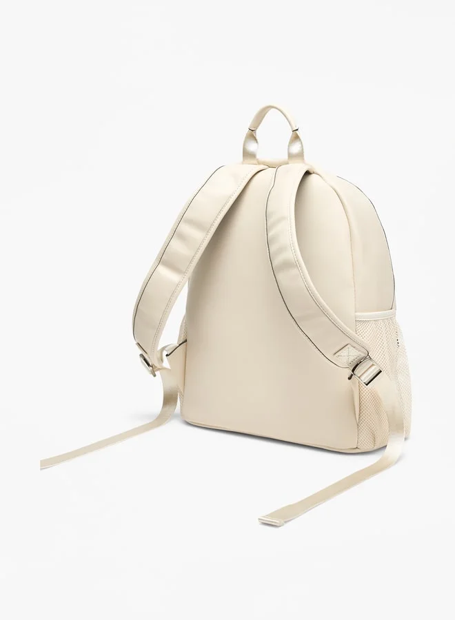 لي كوبر Perforated Backpack with Adjustable Shoulder Straps and Zip Closure