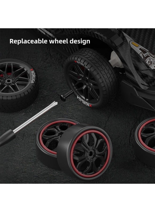 Half-scale Remote Control Drift Car Four-wheel Drive High-speed Car 2.4g Children's Toy Lights GTR Competitive Remote Control Car-Color:1:24 Red Gtr Stepless Speed Change-Scale:1 Battery - Image 5