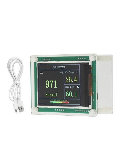 Air Quality Monitor Accurate Air Quality Detector Digital CO2 Detector Carbon Dioxide Monitor Tester Air Analyzer for Home Office