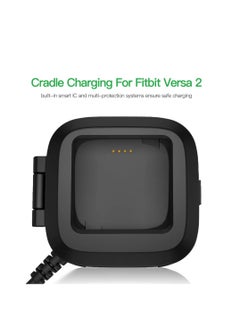 Y&D Compatible with Fitbit Versa 2 Charger, Upgraded Easy USB Charger for Replacement Dock Stand Cable Smart Watch, 3Ft Sturdy Power Cord (ONLY 2)  - Image 4