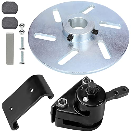 GREHUA Mechanical Disc Brake Caliper and Bracket with Pads Black Kit for Manco 9598 9597 Yerf-Dog ASW Bristers Airheart MB-1 Predator 212cc 196cc 6.5hp GX160 Go Kart Drift Trike Carter Rotor Fun Cart - Image 1
