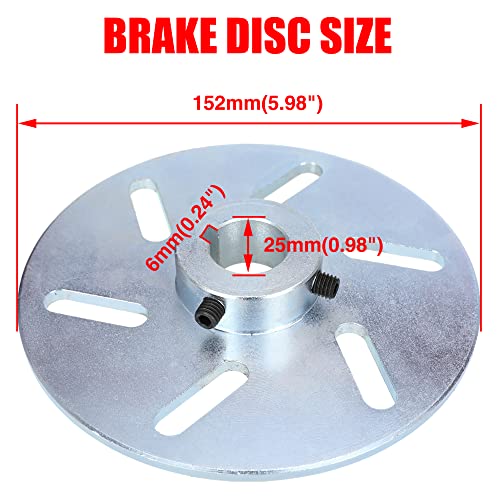 GREHUA Mechanical Disc Brake Caliper and Bracket with Pads Black Kit for Manco 9598 9597 Yerf-Dog ASW Bristers Airheart MB-1 Predator 212cc 196cc 6.5hp GX160 Go Kart Drift Trike Carter Rotor Fun Cart - Image 3