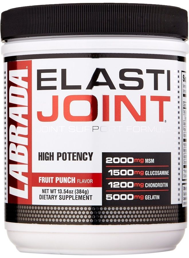 LABRADA Elastijoint - Joint Support Powder, All In One Drink Mix with Glucosamine Chondroitin, MSM and Collagen, Fruit Punch, 30 Servings  - Image 1