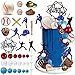 KDPATFAV Baseball Cake Decorations Sports Theme Party Decoration Supplies Baseball Themed Happy Birthday Cake Topper Party Decorations - Image 3