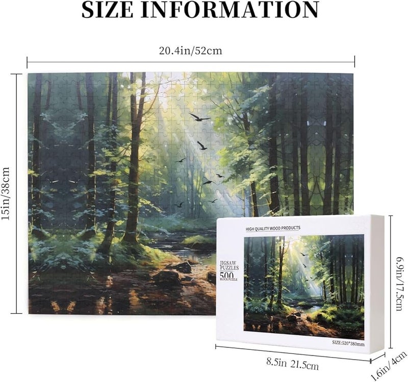 طيور الغابة فايا 500 قطعة لغز للأطفال الديكور المنزلي 20.4 × 15 - Image 5