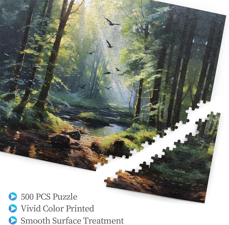 طيور الغابة فايا 500 قطعة لغز للأطفال الديكور المنزلي 20.4 × 15 - Image 3