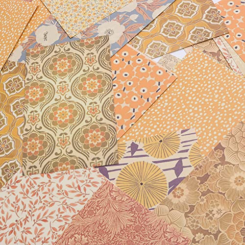 X Hot Popcorn 180 Sheets Vintage Scrapbook Papers Scrapbooking Papers Journaling Supplies Aesthetic Room Decor for Writing Drawing Travel Journal Art Craft Diary Embellishment Supplies Craft Paper - Image 5
