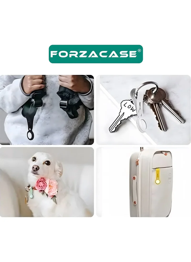 Forzacase Anti-Scratch Silicone Protective Case Keychain for Airtag - FC742