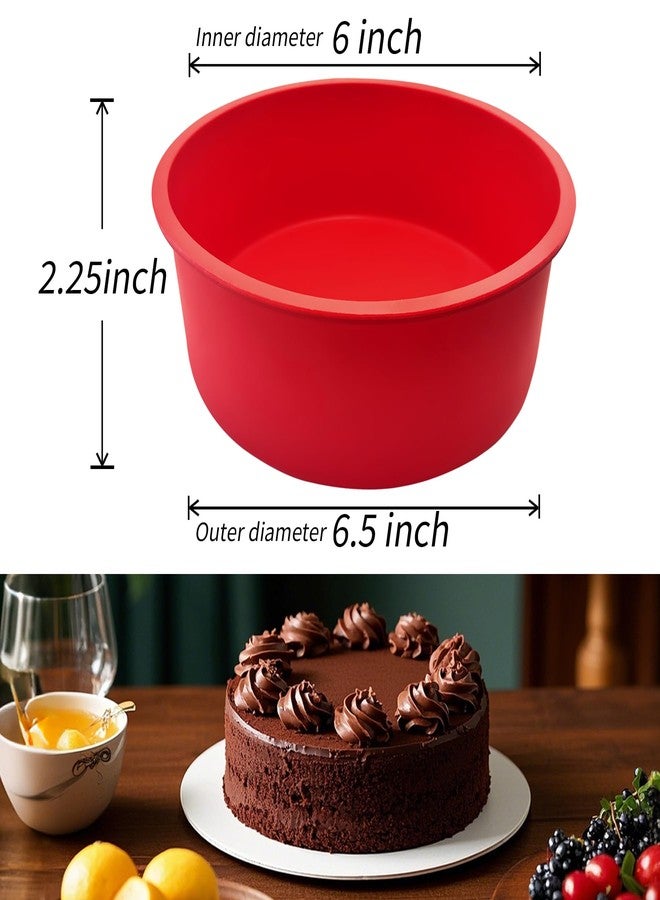 UOUYOO 6 inch Cake Pans(2 Pack) - Image 2