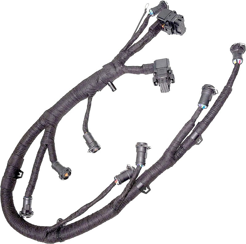 APDTY 133994 FICM Engine Fuel Injector Complete Wire & Pigtail Wiring Harness for 6.0L Diesel Ford Trucks - Image 1