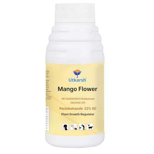 Utkarsh Mango Flower - Paclobutrazol 23% SC, Plant Growth Regulator | Enhances Flowering, Controls Shoot Growth & Improves Fruit Size & Quality | 500 ml; Pack of 1 - Image 1