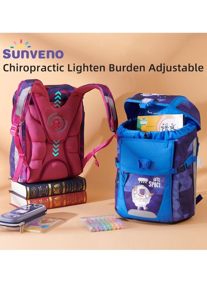 Sunveno Ergonomic School Bag Space Blue - Image 5