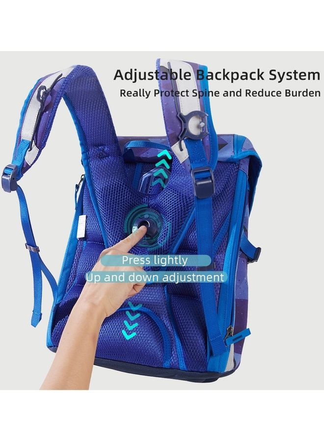 Sunveno Ergonomic School Bag Space Blue - Image 3