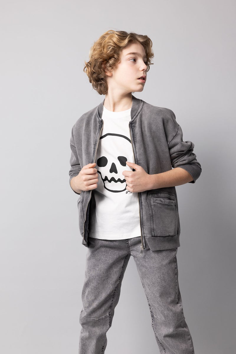 DeFacto Boy Oversize Fit Crew Neck Cardigan  - Image 4